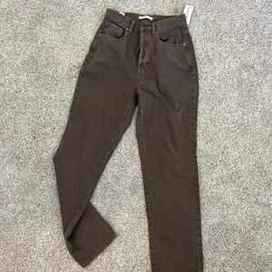 PacSun Brown Dad Jeans